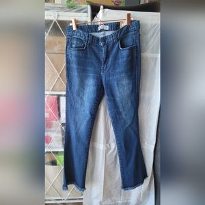 Flared Jeans, Frayed Hems